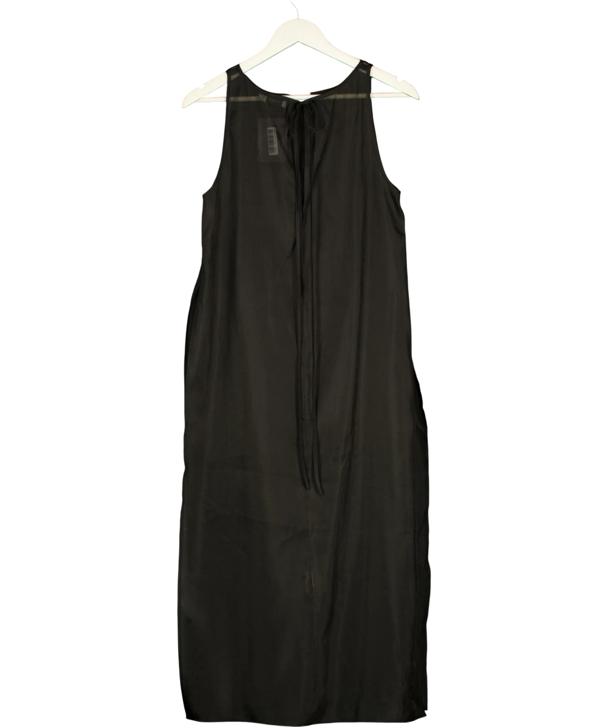 SOLAQUA Black Sheer Aurora Tunic Dress Noir Size O, size UK 6 — back