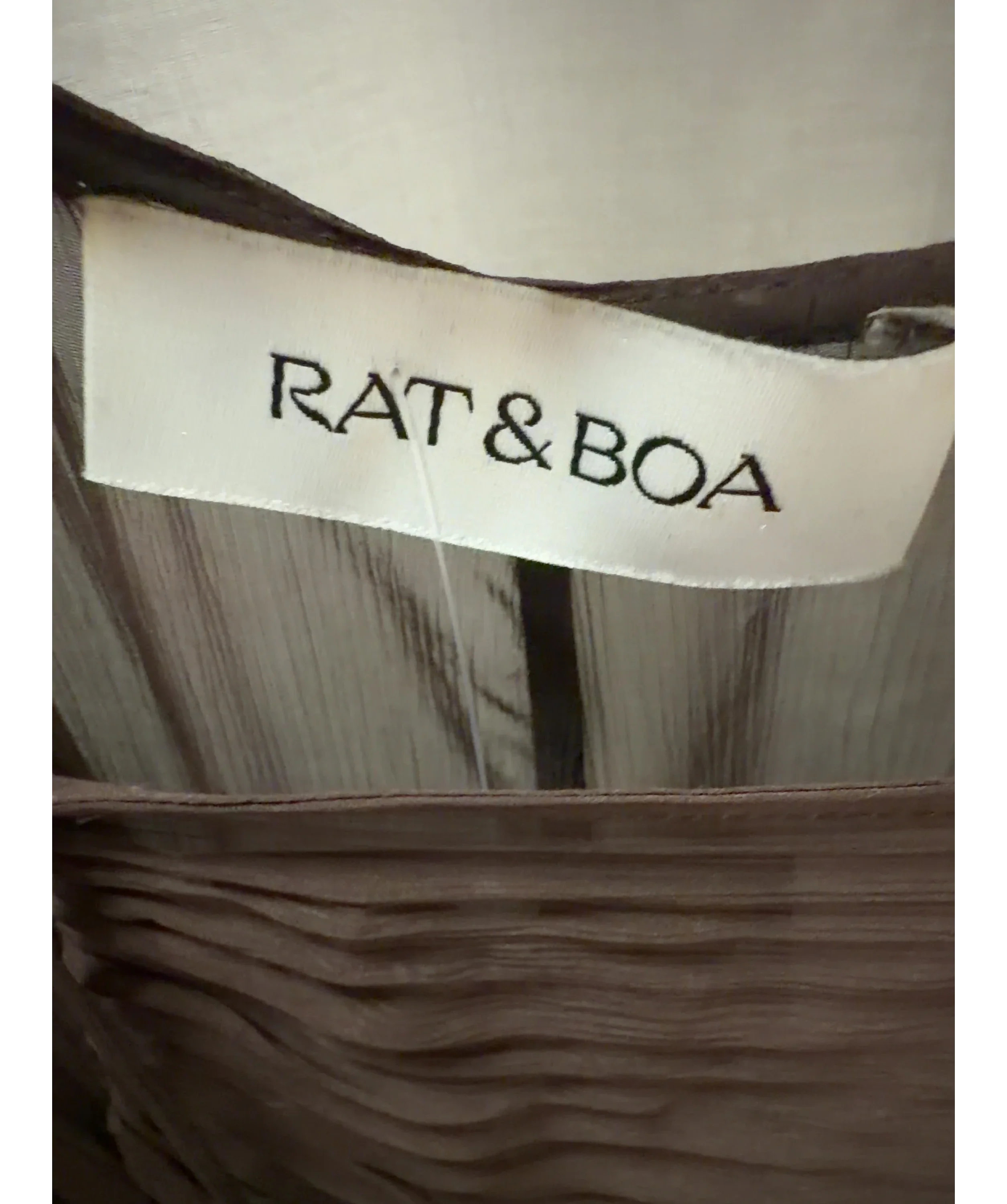 Rat & Boa Brown Liora Dress Brown — detail