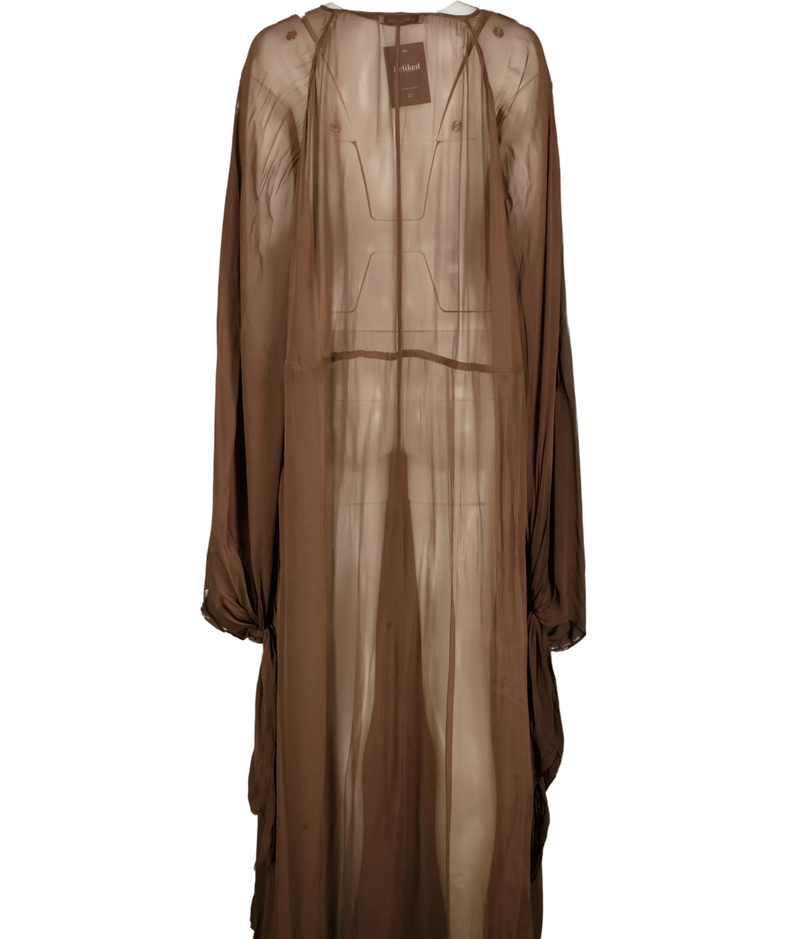 Rat & Boa Brown Liora Dress Brown — back