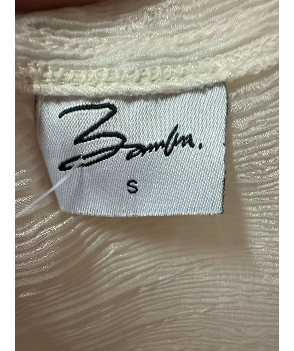 Bamba swim Cream Titan Oversized Shirt Dress Canvas White UK S — Size