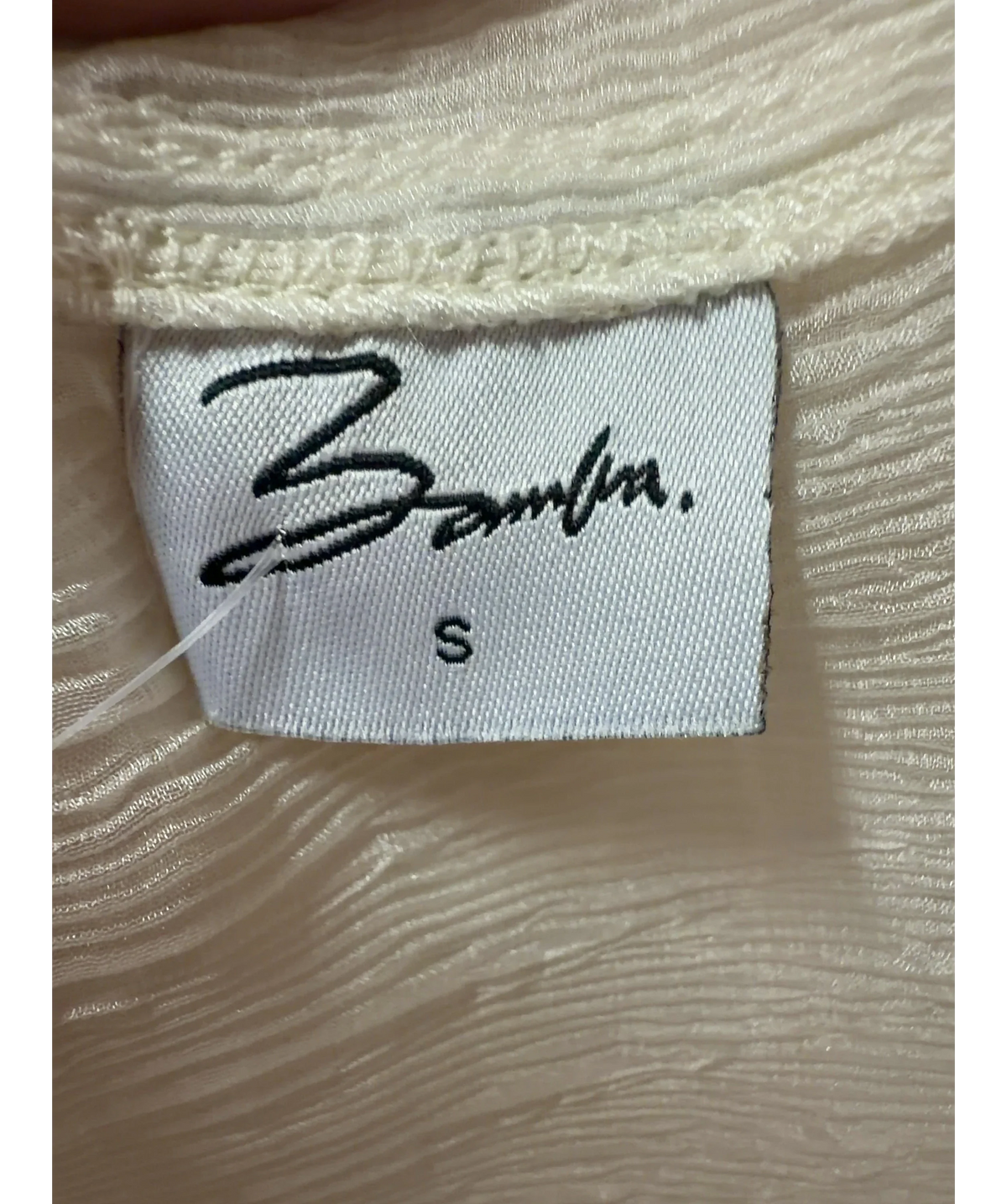 Bamba swim Cream Titan Oversized Shirt Dress Canvas White UK S — Size