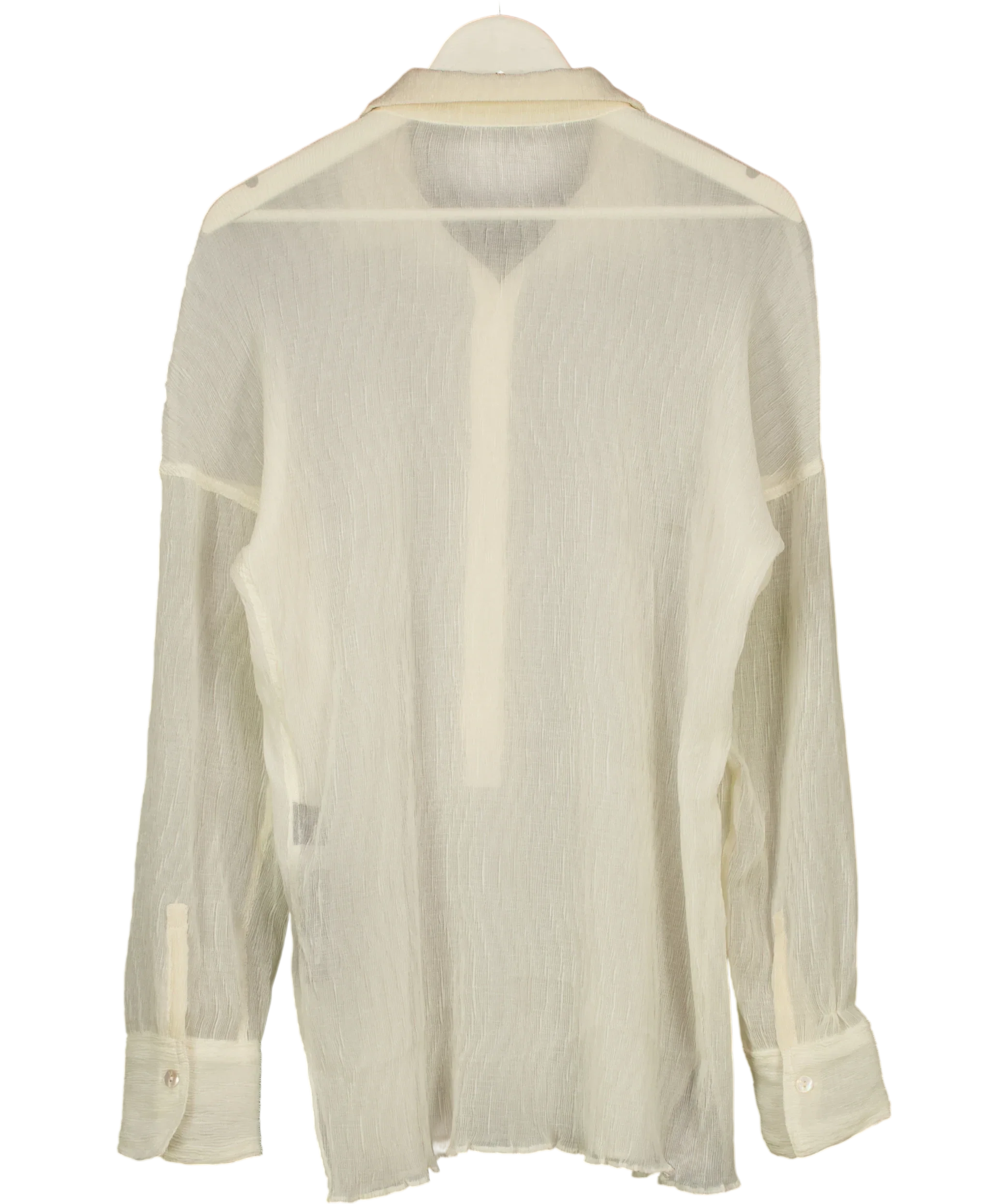 Bamba swim Cream Titan Oversized Shirt Dress Canvas White, size UK S — back