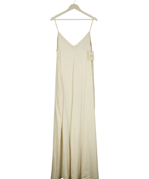 JAKI LONDON Audrey Satin Jumpsuit Ivory Cream UK XL