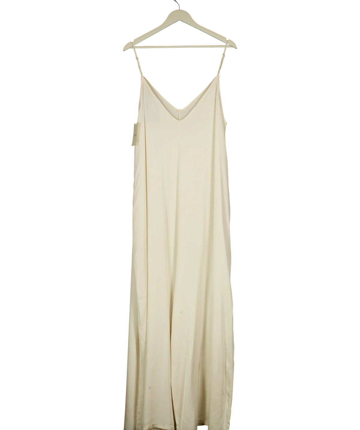 JAKI LONDON Cream Audrey Satin Jumpsuit Ivory Cream, size UK XL — back