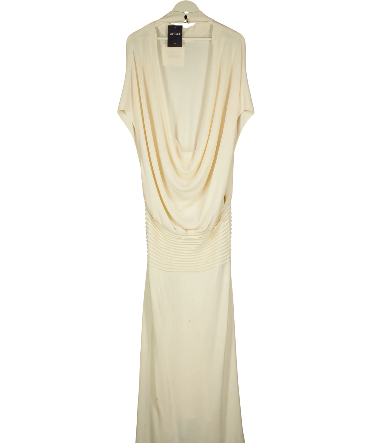 Arakii White Mist Midi Dress Off-White, size UK XL — back