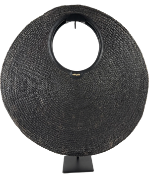 Cult Gaia Amun OVERSIZE CIRCULAR Shoulder Bag Black