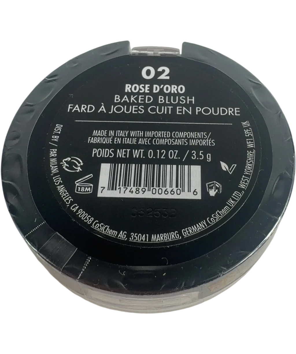 MILANIi Baked Blush Powder 02 Rose D Oro 3.5g — Back