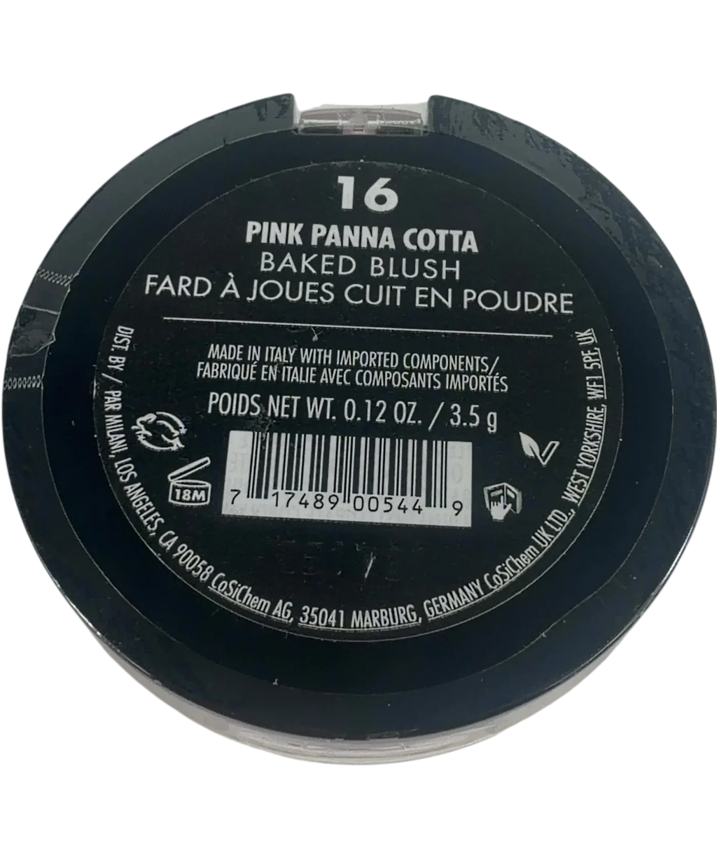 Milani 16 pink panna cotta QC Milani Baked Blush Powder, size 3.5g — back