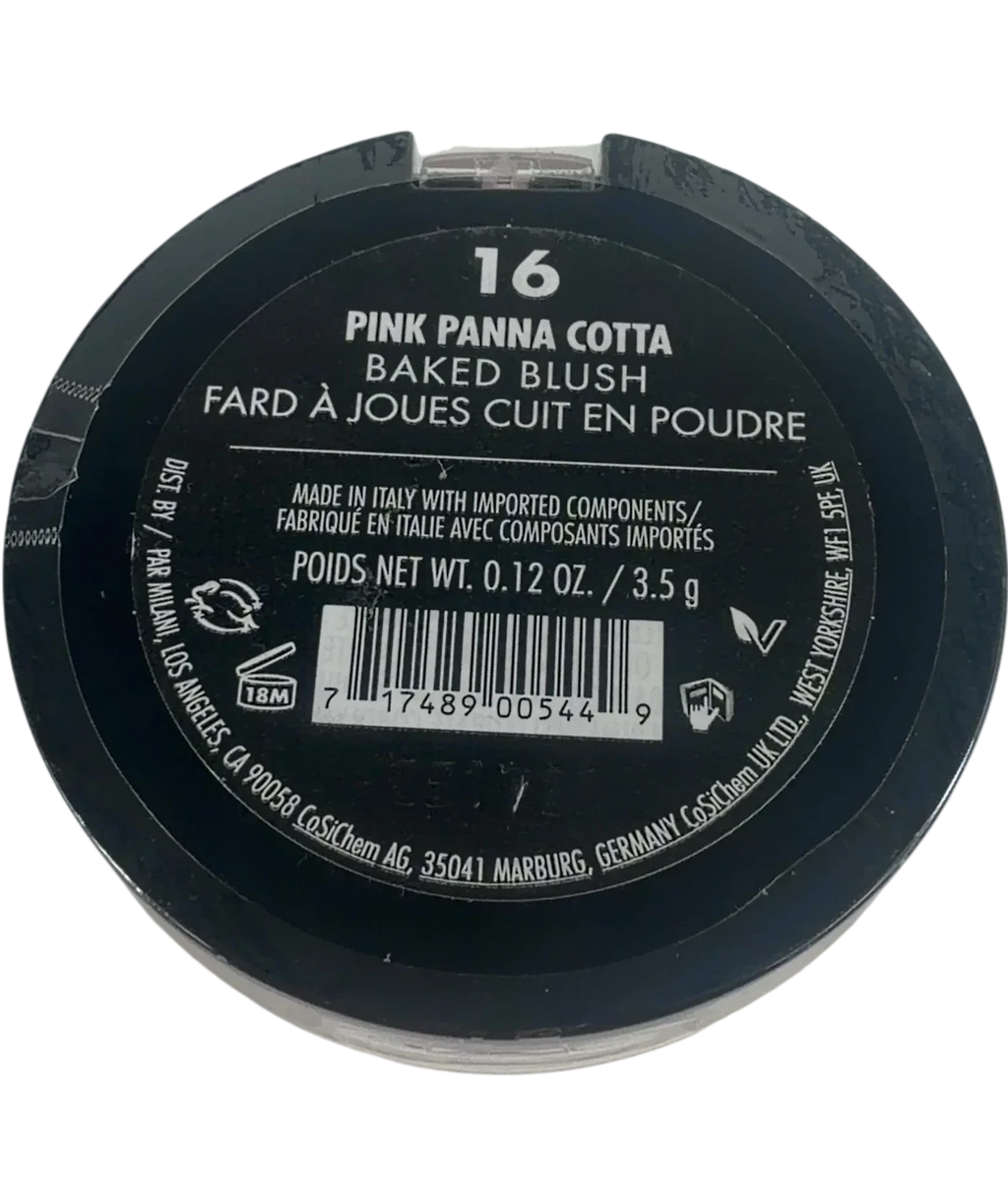 Milani 16 pink panna cotta QC Milani Baked Blush Powder, size 3.5g — back