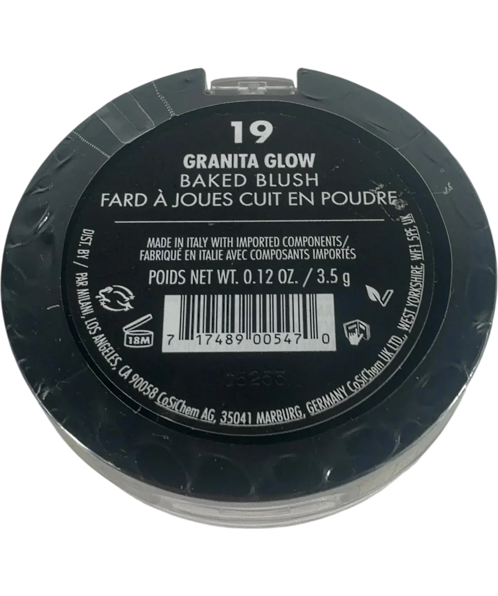Milani 19 granita glow QC Milani Baked Blush, size 3.5g — back
