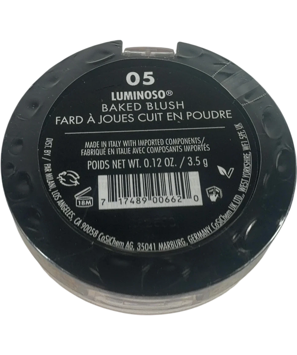 Milani 05 luminoso QC Milani Baked Blush Powder, size 3.5g — back