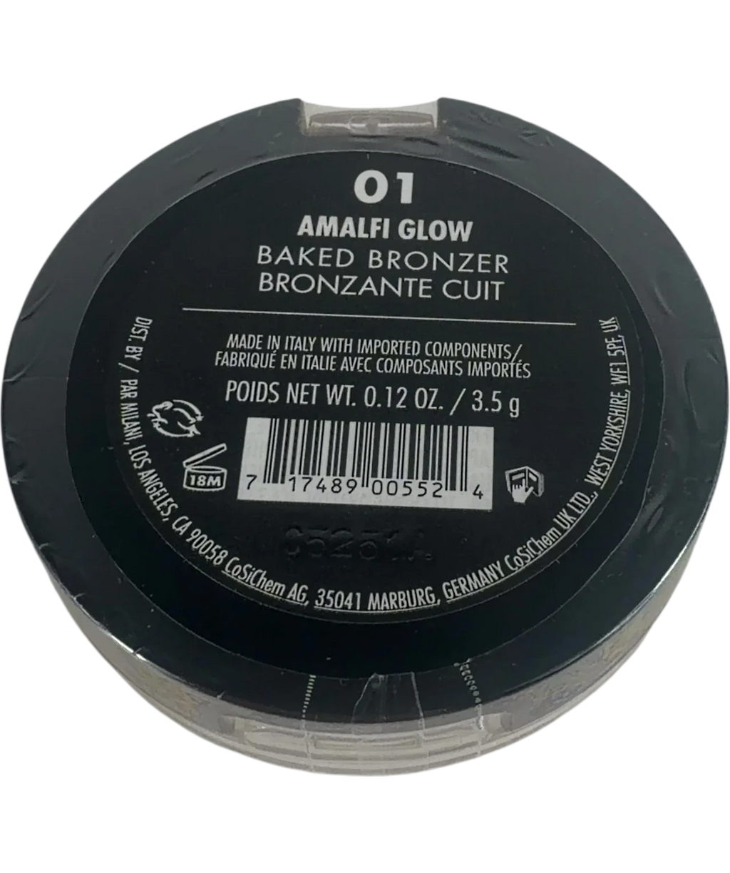 Milani 01 amalfi glow QC Milani Baked Bronzer Powder, size 3.5g — back