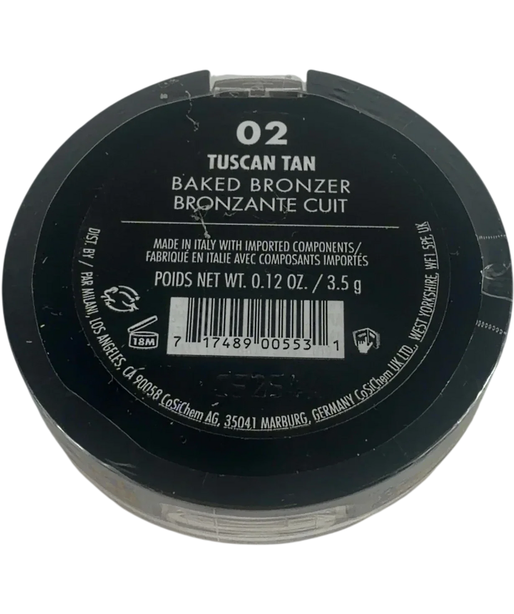 Milani 02 tuscan tan QC Milani Baked Bronzer Powder, size 3.5g — back