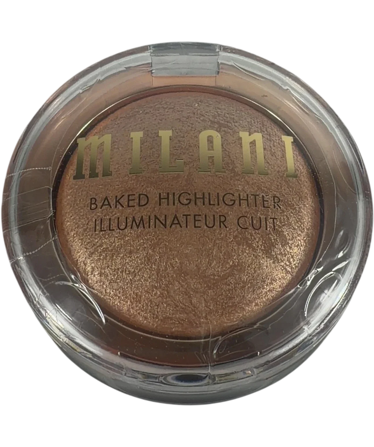 Milani 02 champagne d oro QC Milani Baked Highlighter Bronze Powder, size 3.5g — front