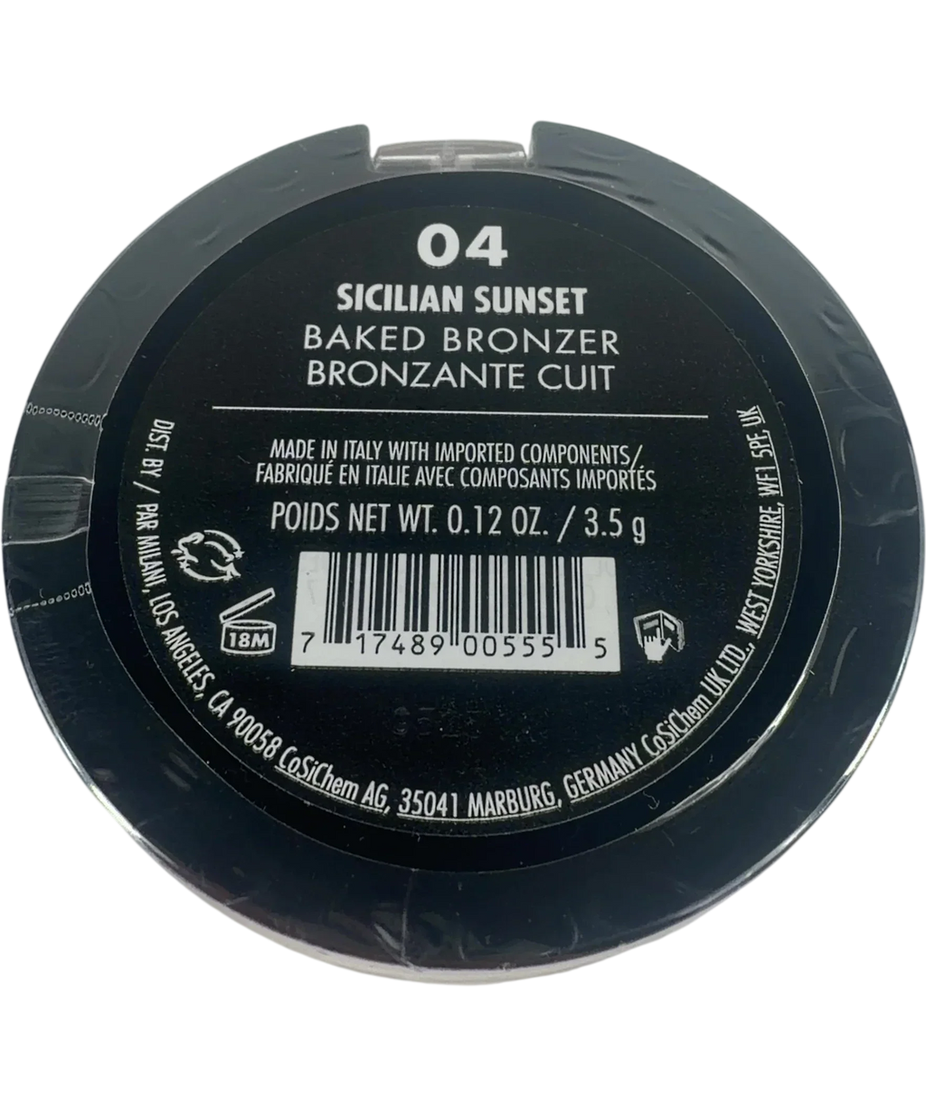 Milani 04 sicilian sunset QC Milani Baked Bronzer Powder, size 3.5g — back