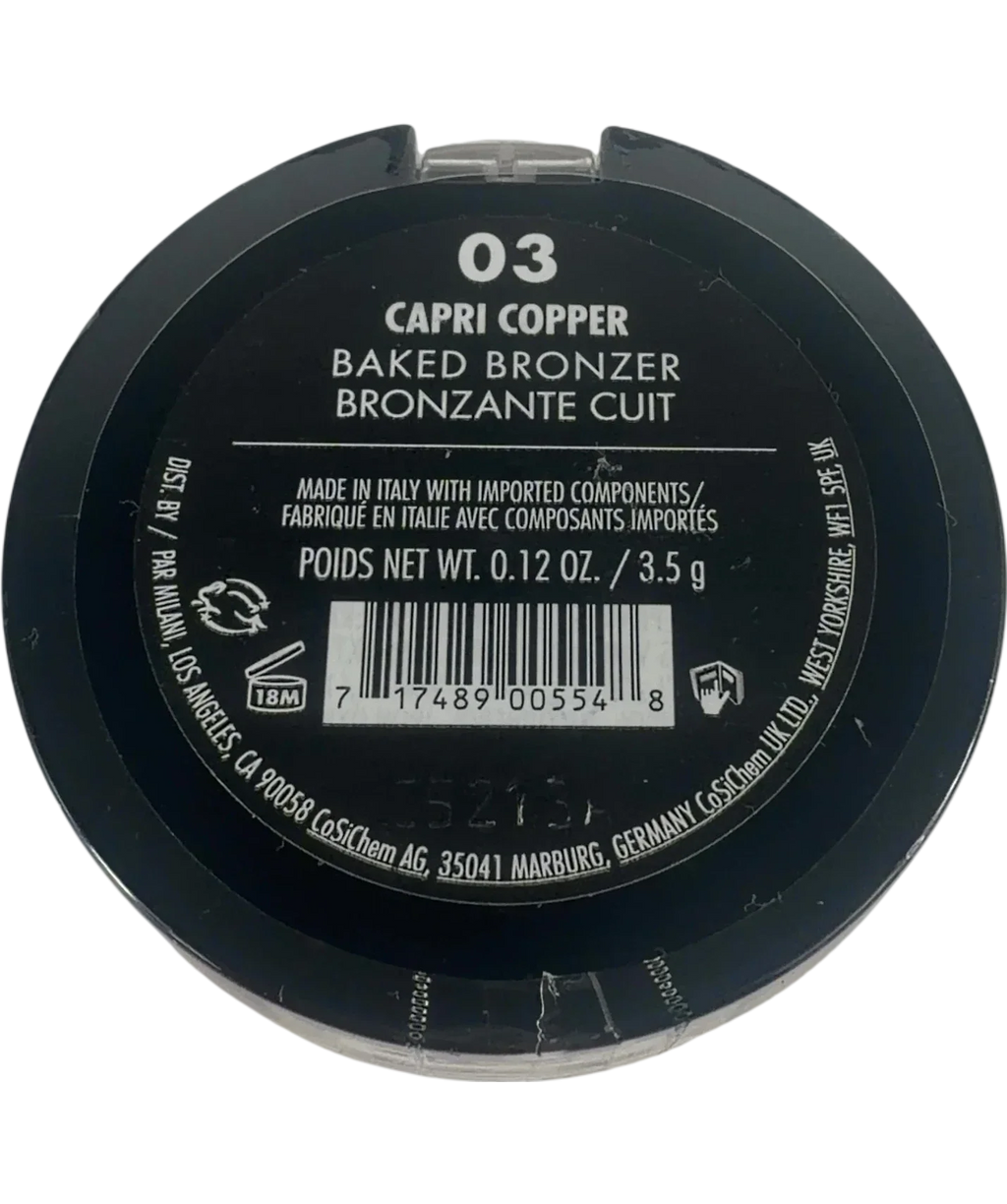Milani 03 capri copper Milani Baked Bronzer 03 Capri Copper 3.5g, size 3.5g — back