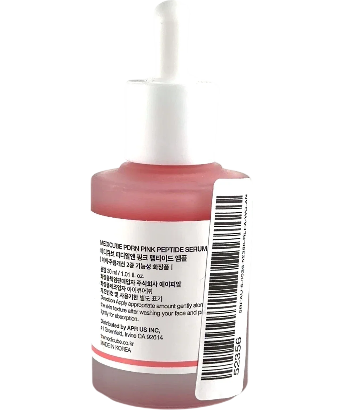Medicube PDRN Pink Peptide Serum 30ml, size 30ml — back