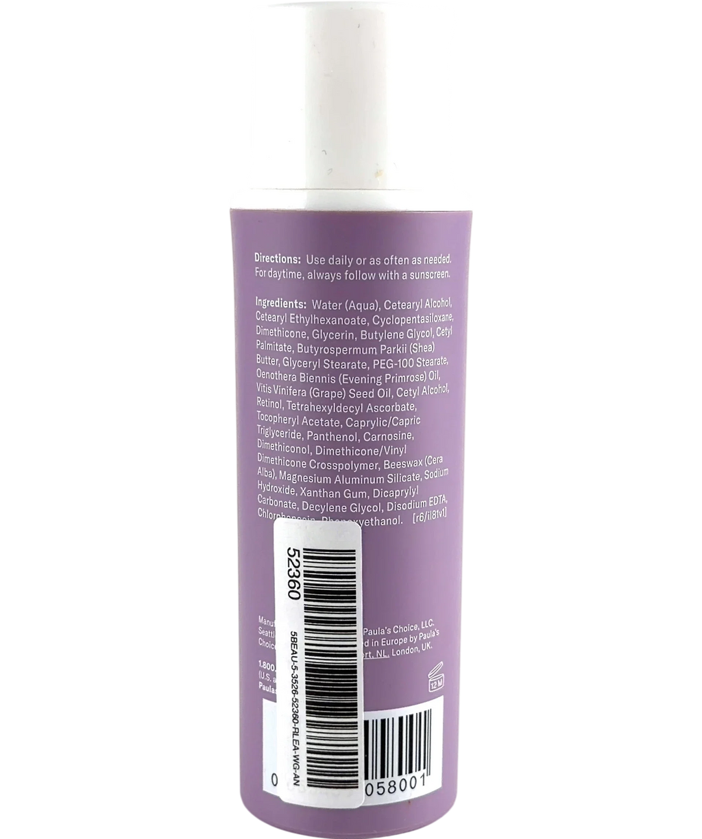Paula's Choice Skin-Smoothing Retinol Body Treatment, size 118ml — back