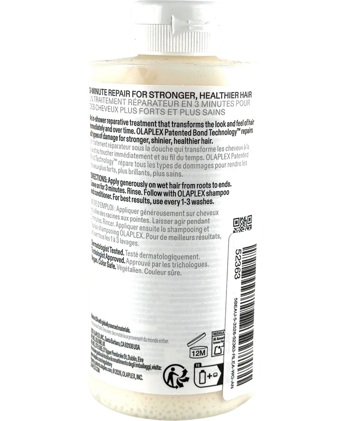 Olaplex No.3 Plus Complete Repair Treatment 250ml — Back