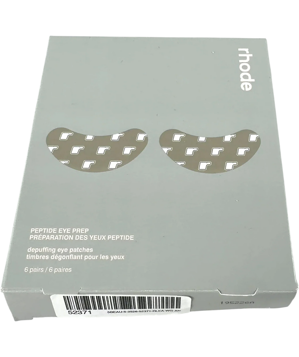 Rhode Peptide Eye Prep Depuffing Eye Patches, size 6 PAIRS — front