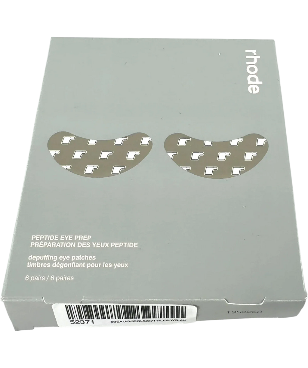 Rhode Peptide Eye Prep Depuffing Eye Patches, size 6 PAIRS — front