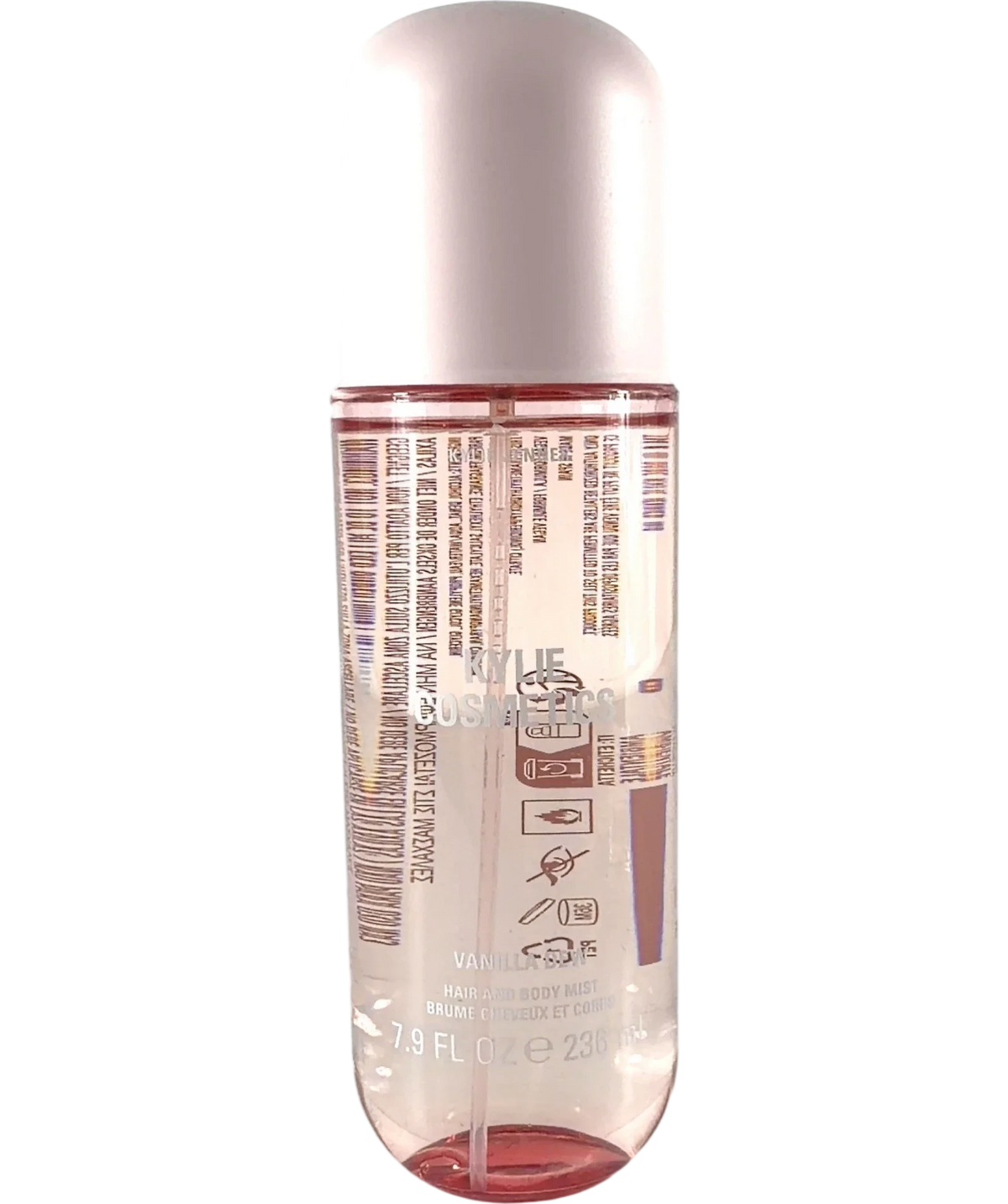 Kylie By Kylie Jenner Vanilla dew Kylie Cosmetics Vanilla Dew Hair and Body Mist 236ml, size 236ml — front