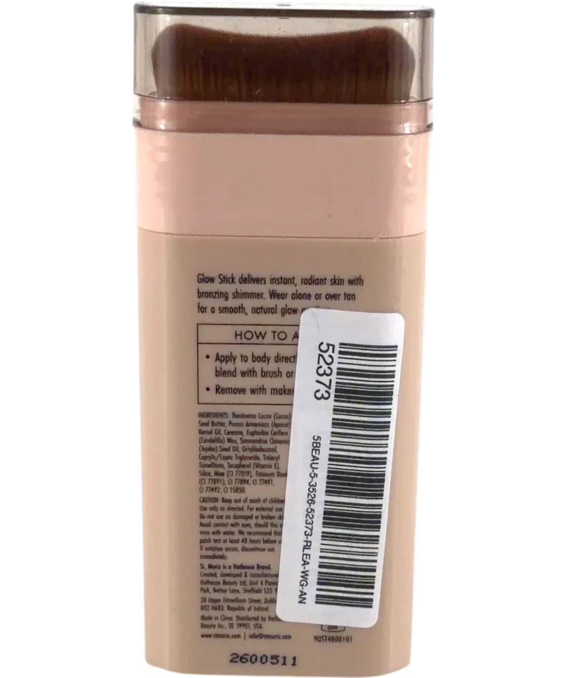 st moriz Advanced Glow Stick Instant Shimmer Face & Body Highlighter, size 15g — back
