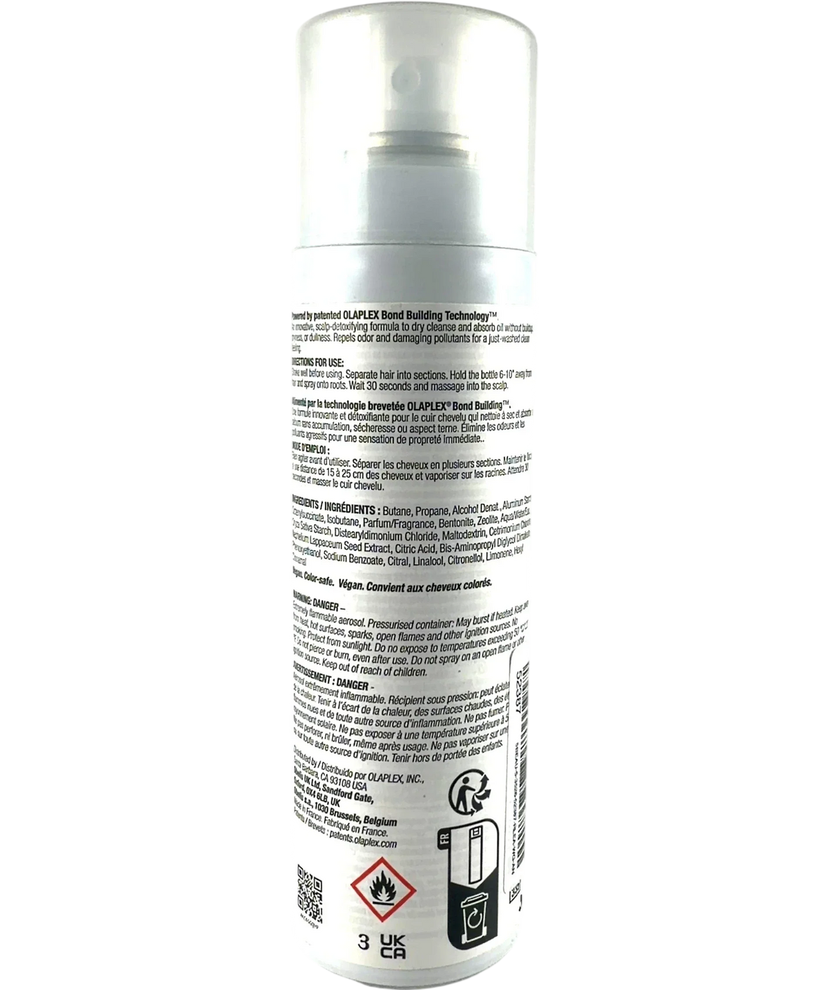 Olaplex No.4D Clean Volume Detox Dry Shampoo, size 250ml — back