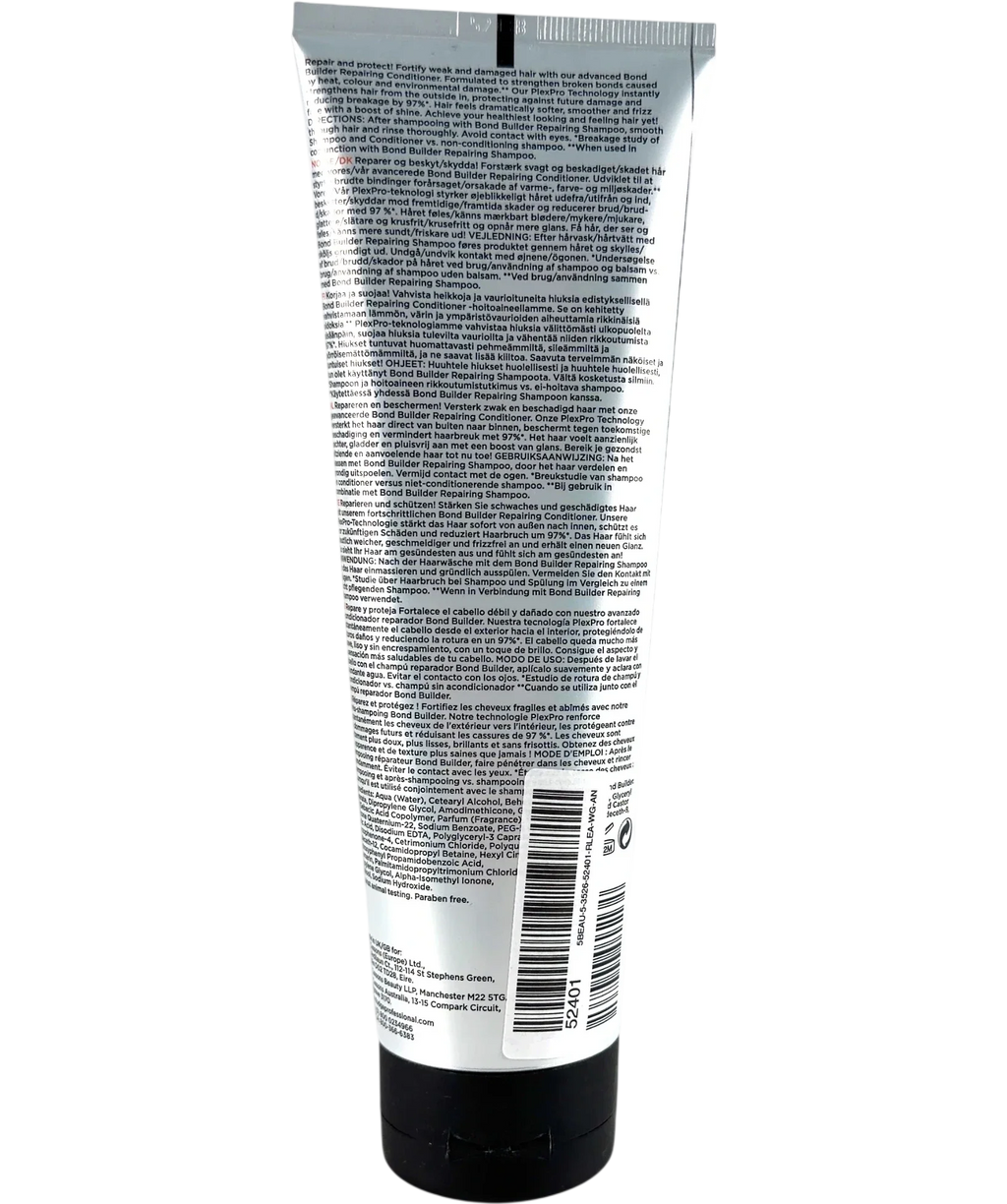 fudge Professional Bond Builder Repairing Conditioner, size 250ml — back