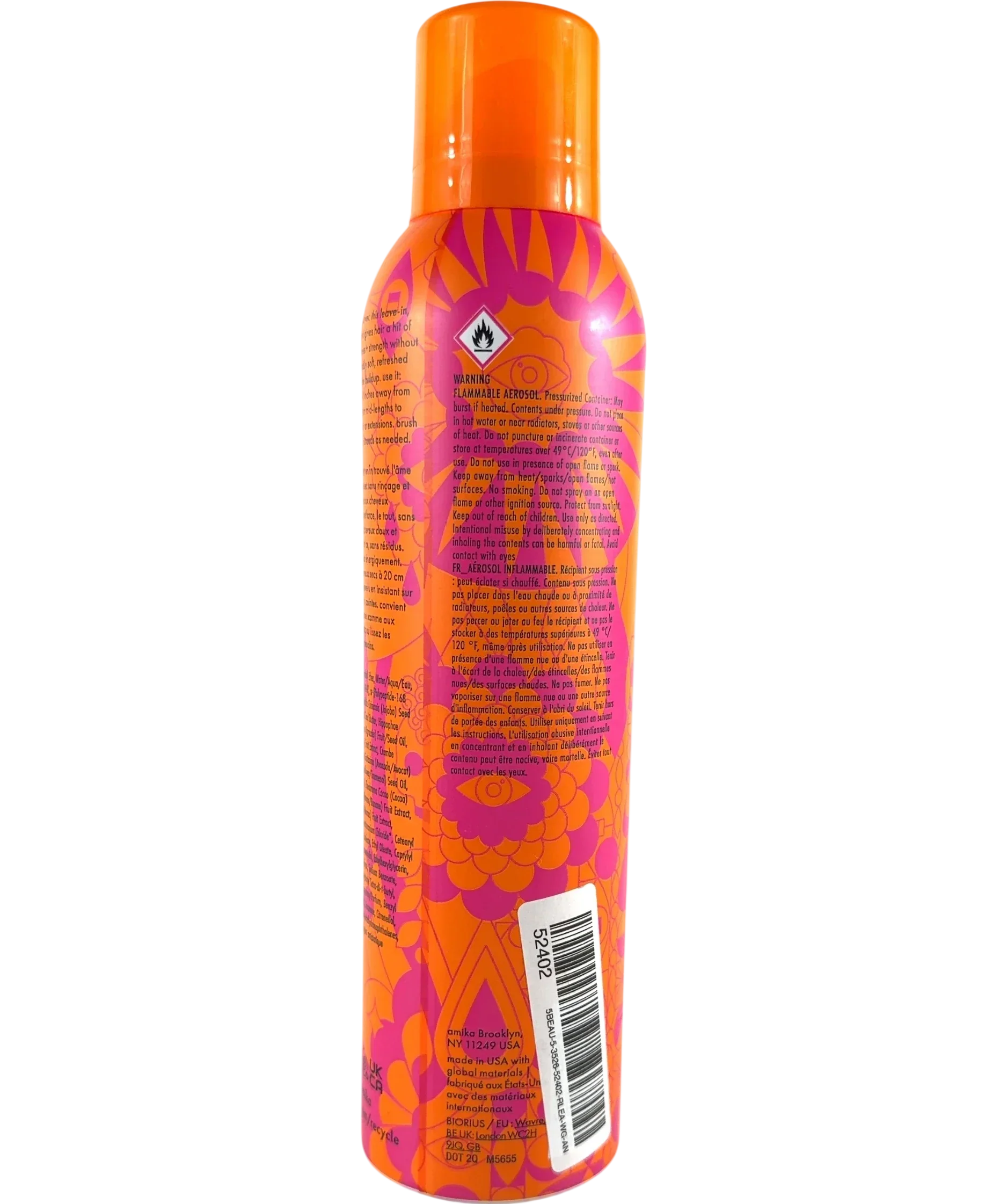 amika Soulstruck Nourishing Dry Hair Mask, size 200ml — back