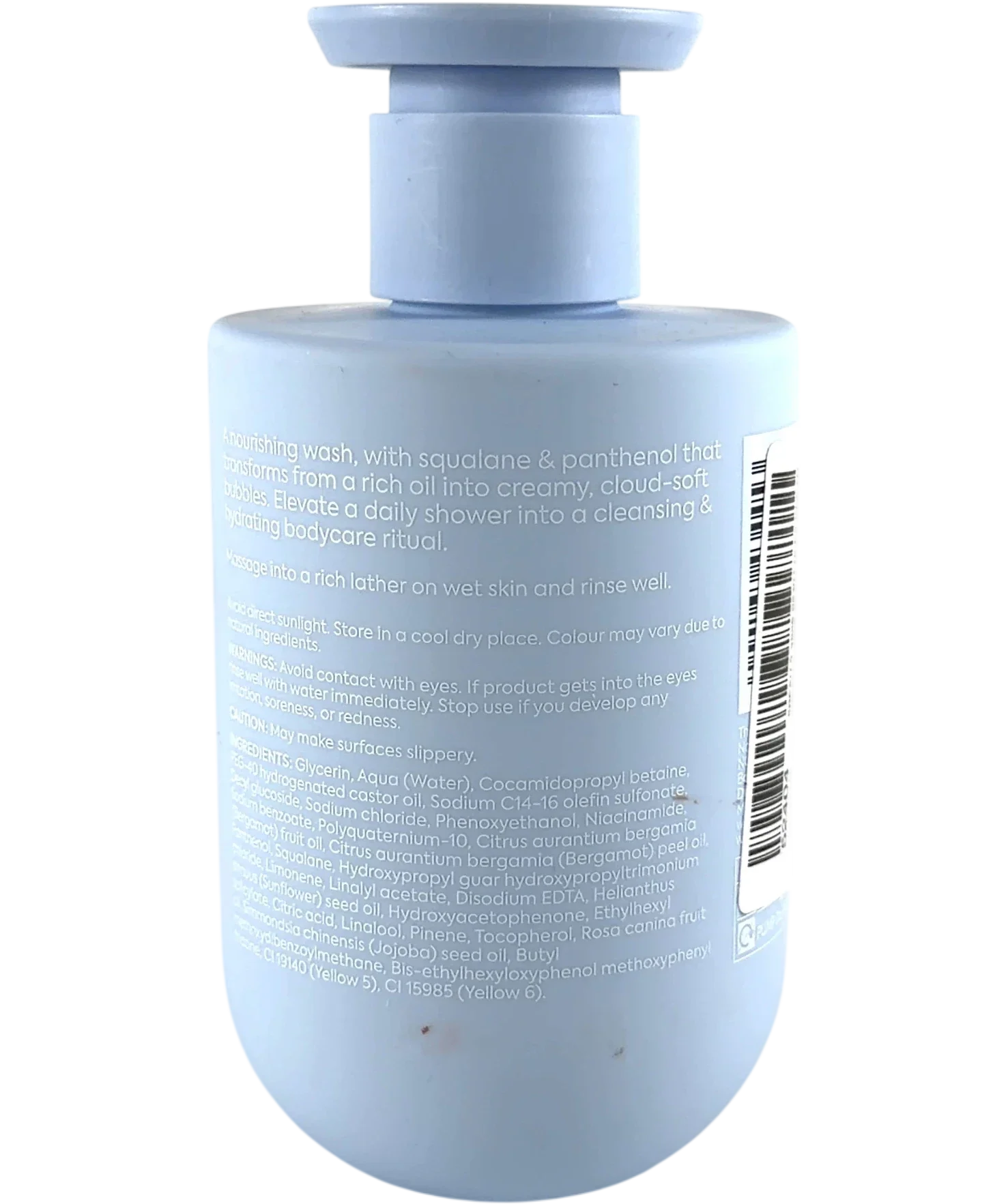 No7 Good Intent Dew Bank Oil to Bubble Body Cleanser, size 300ml — back