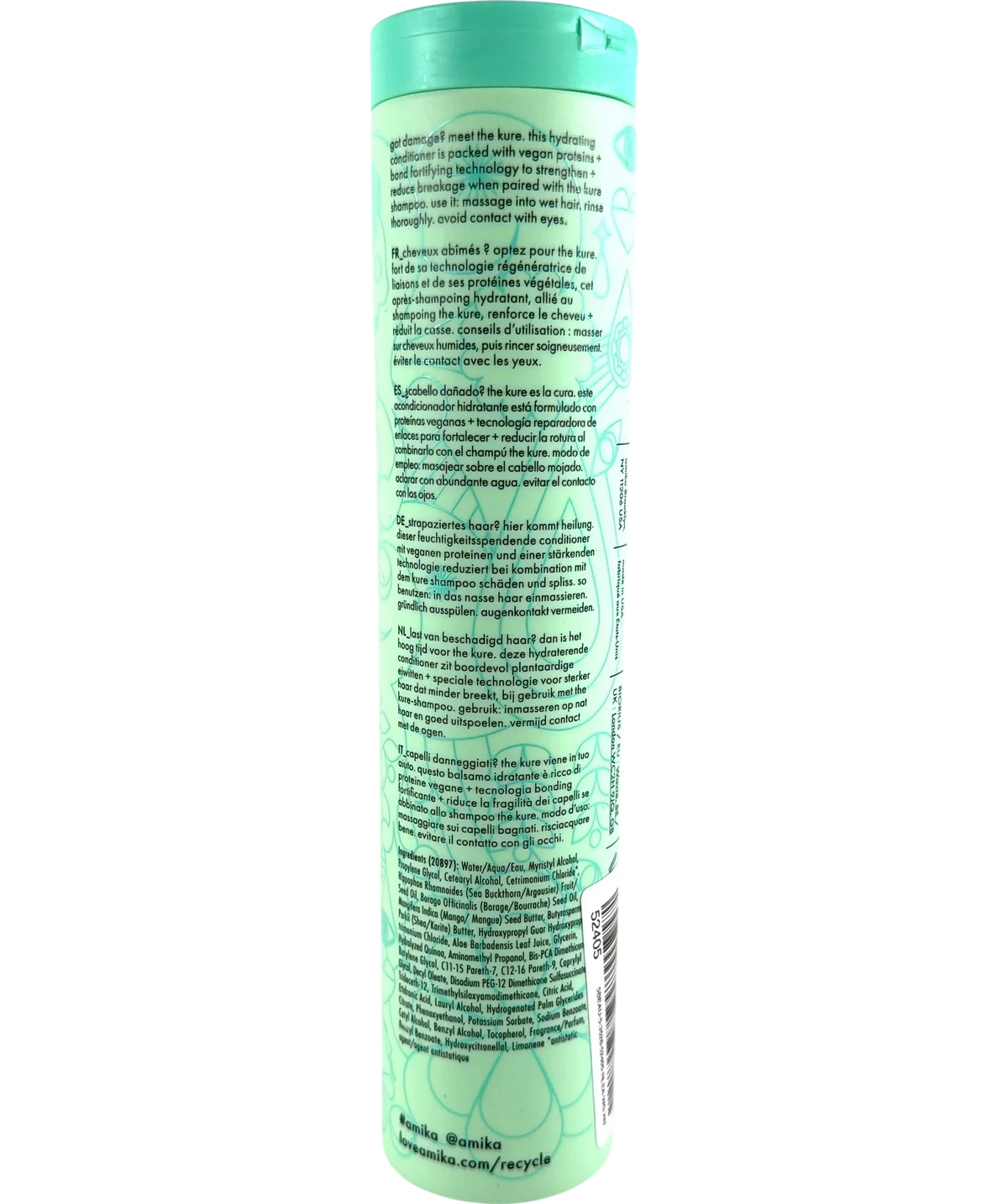 amika The kure The Kure Strength Repair Conditioner, size 275ml — back