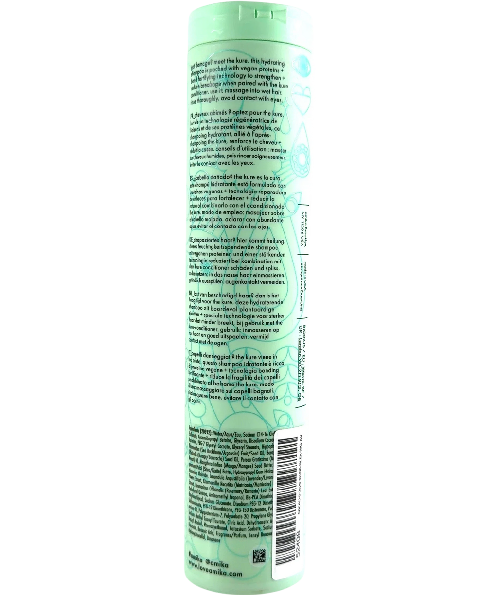 amika The Kure Strength Repair Shampoo, size 275ml — back