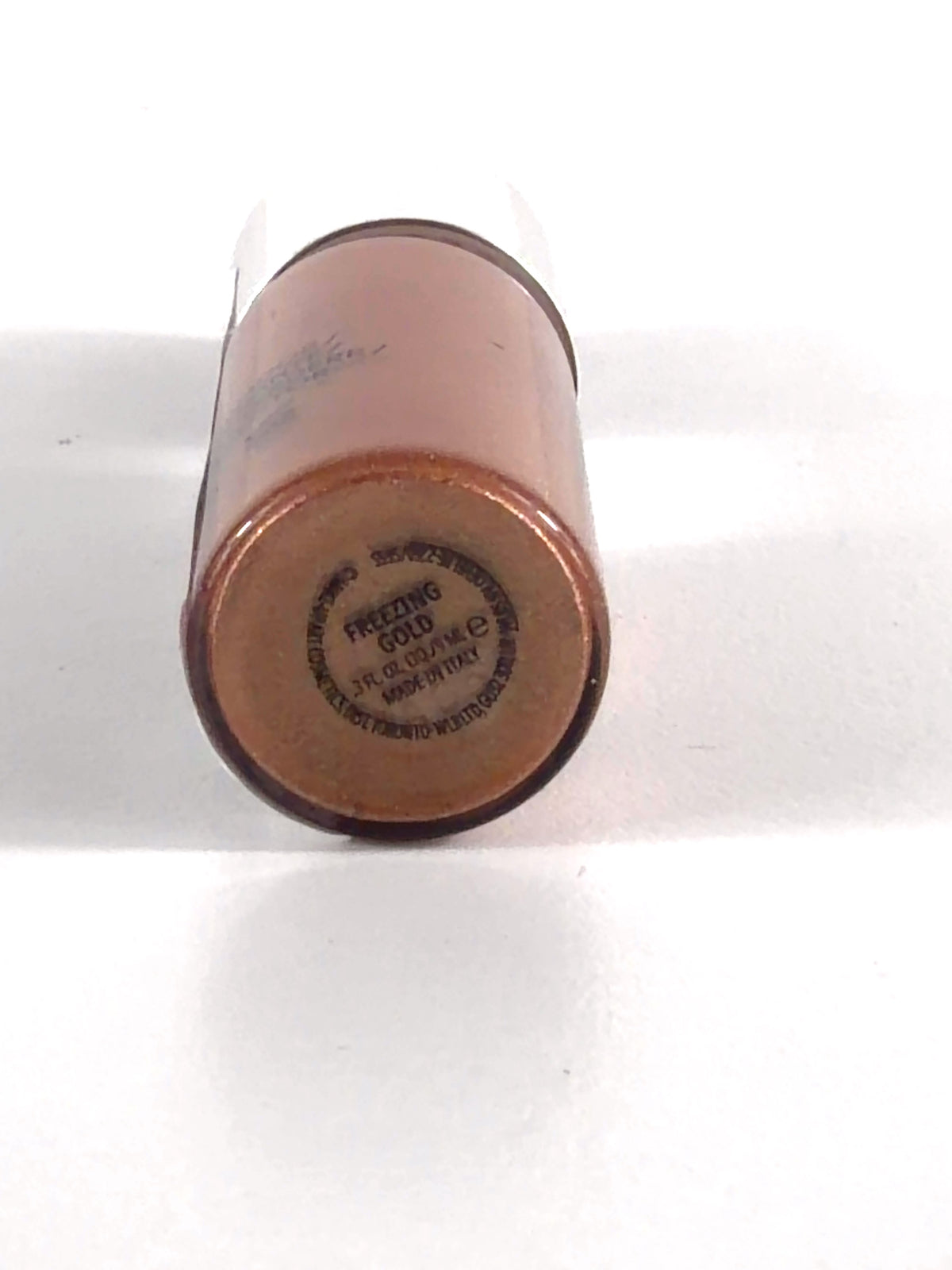MAC Freezing gold Molten Metal Highlighter, size 9ml — label