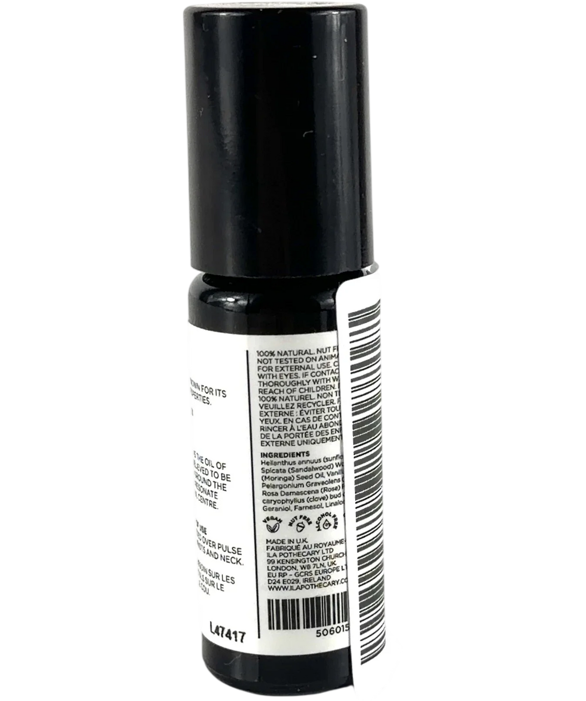 Ilapothecary Speak Your Truth Aroma Roller, size 10ml — back