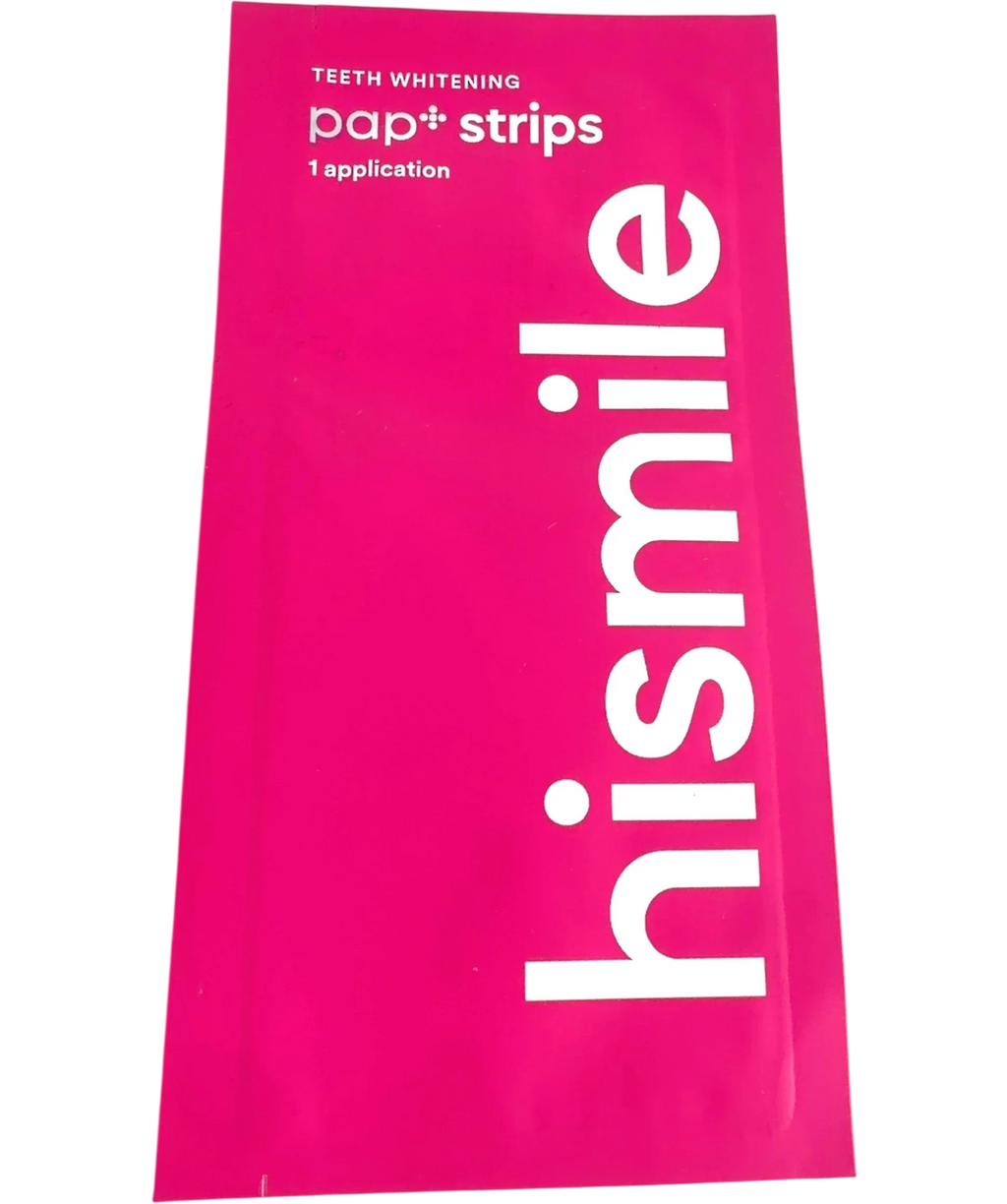 Hismile PAP+ Teeth Whitening Strips Single Sachet 1 Application, size X1 — front