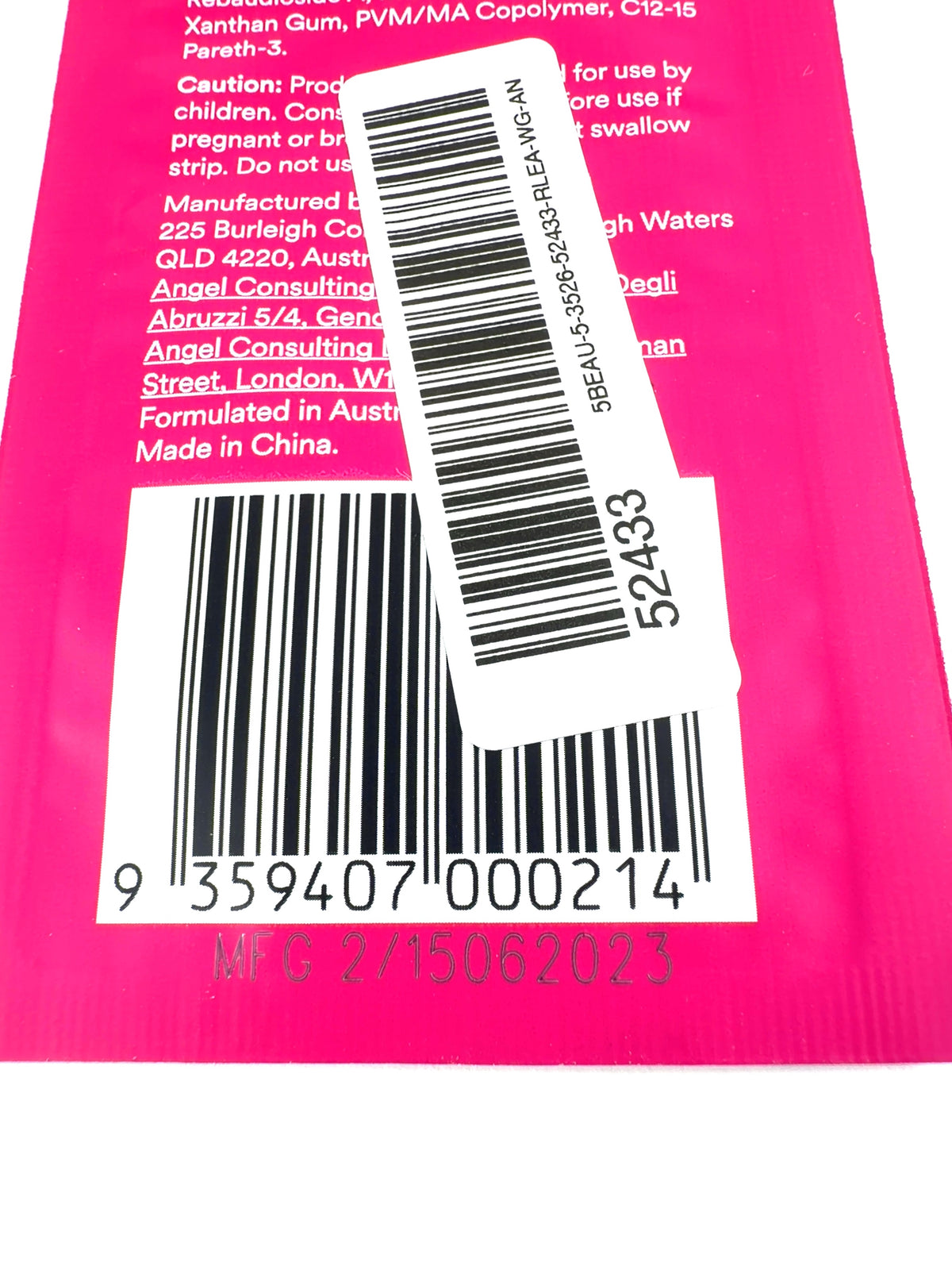 Hismile PAP+ Teeth Whitening Strips 1 Application, size X1 — detail