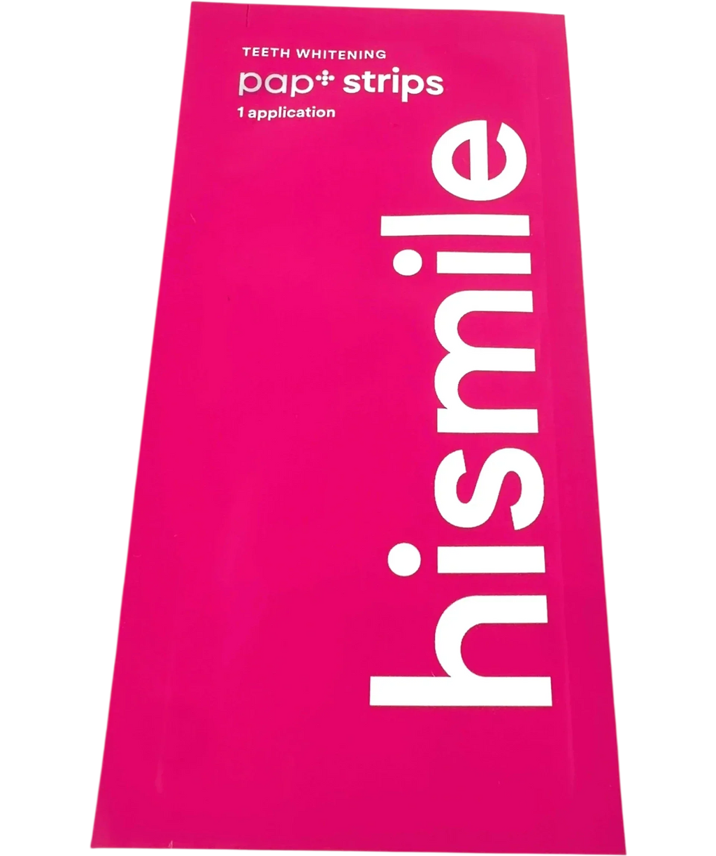 Hismile PAP+ Teeth Whitening Strips Single Sachet 1 Application, size X1 — front