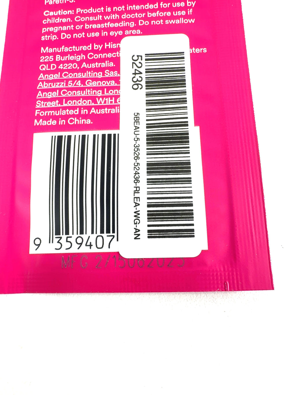 Hismile PAP+ Teeth Whitening Strips Single Sachet 1 Application, size X1 — detail
