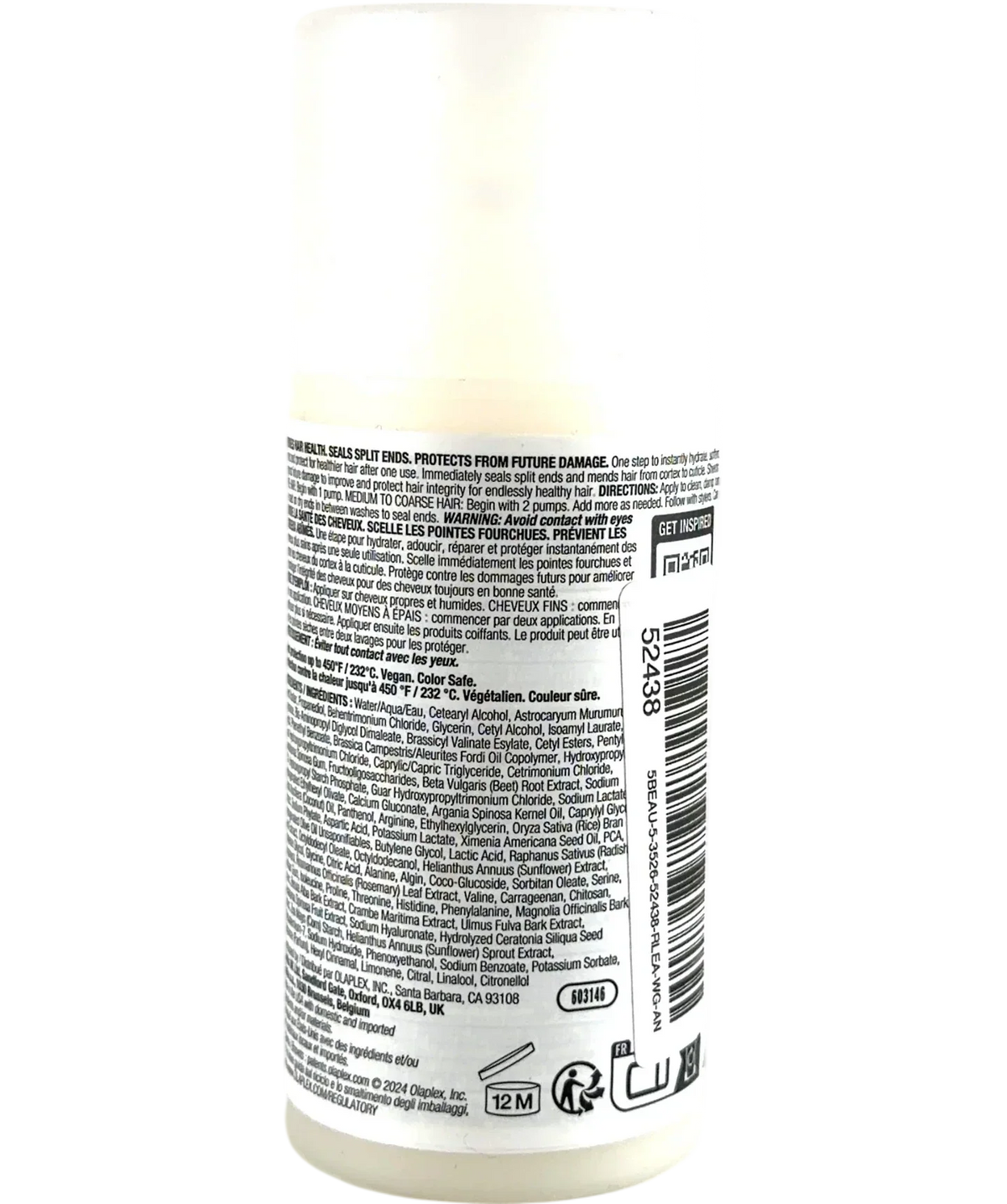 Olaplex no5 No 5 Leave-In Moisturize and Mend Conditioner, size 100ml — back