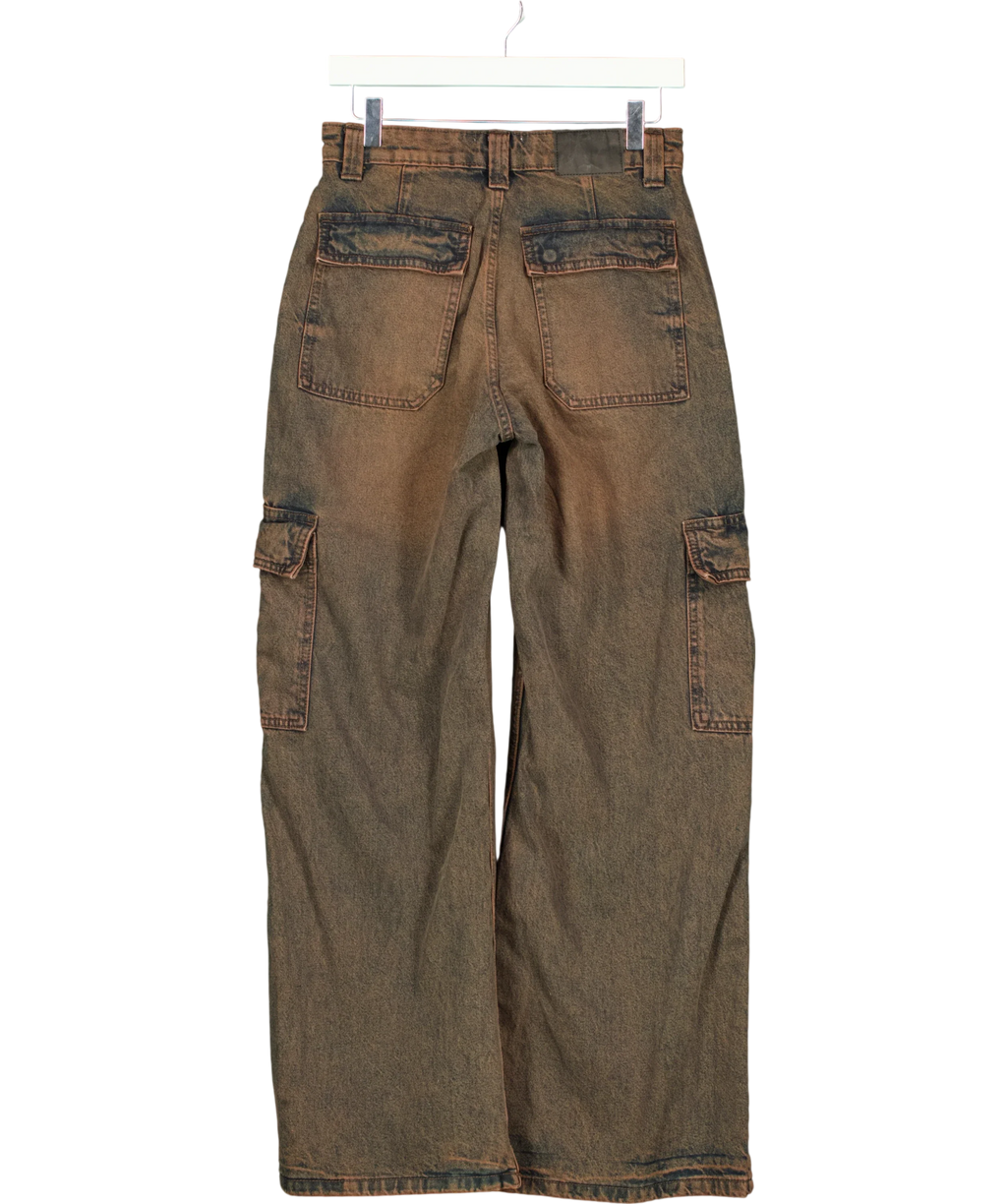 cotton on Brown Relaxed Cargo Jeans, size W26 — back