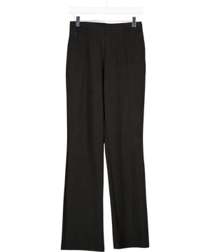 Stradivarius Black Elasticated Waist Wide Leg Trousers UK S