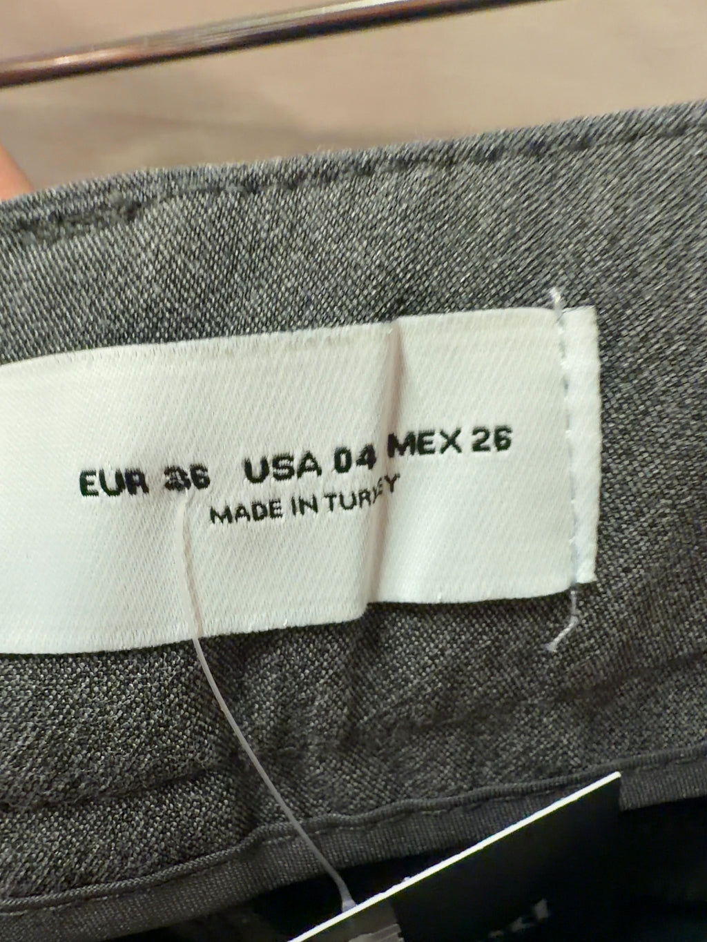 Bershka Grey Colour, size UK 8 — care label