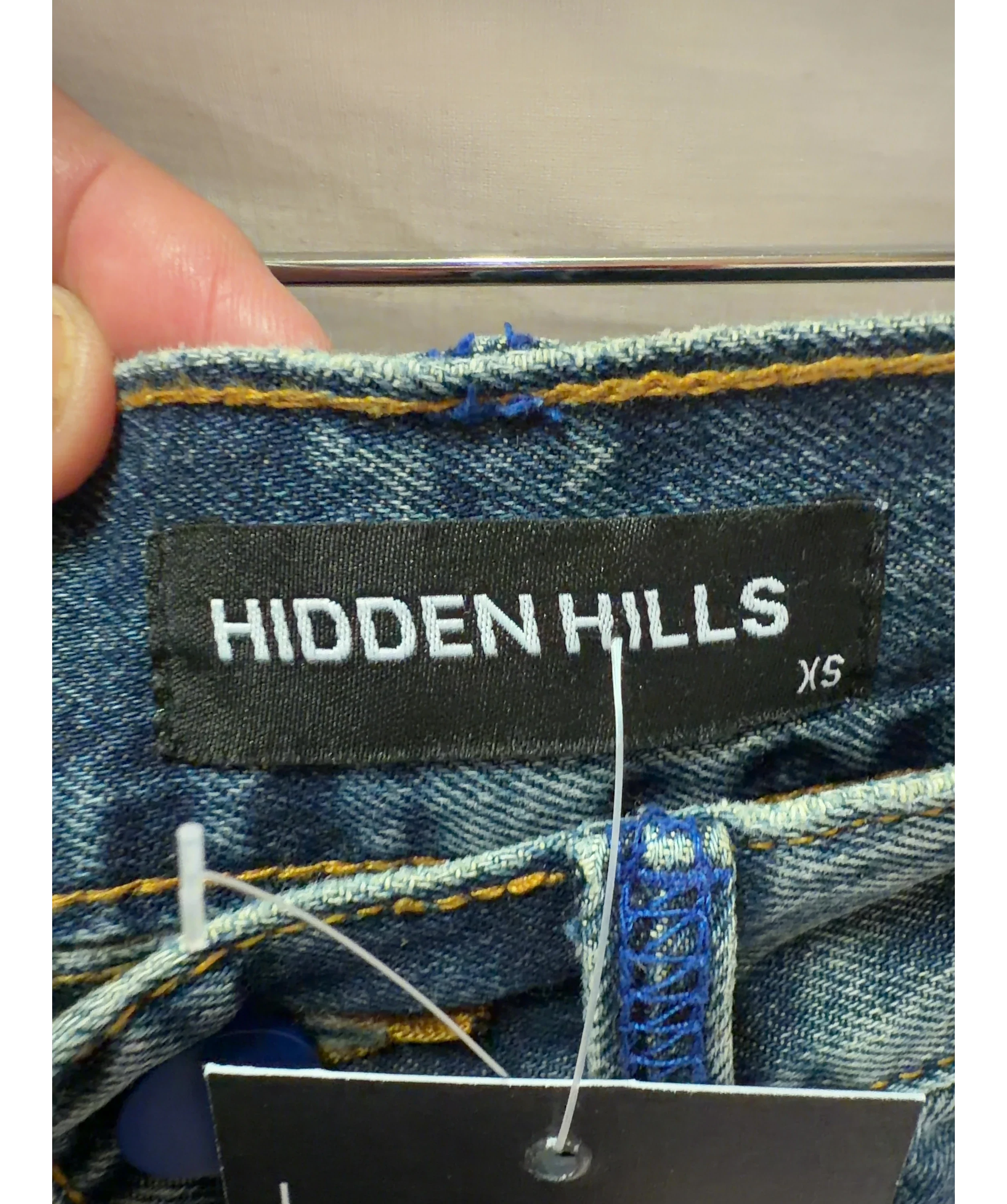 Hidden Hills Blue Blue Label Carpenter Double Knee Graphic Jeans Size XS, size UK XS — detail