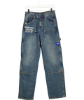 Hidden Hills Blue Blue Label Carpenter Double Knee Graphic Jeans Size XS, size UK XS — front
