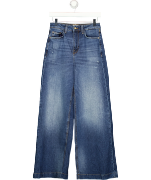 Guess Mid Blue Lyocell Blend Wide Leg High Rise Jeans Size W26 W26