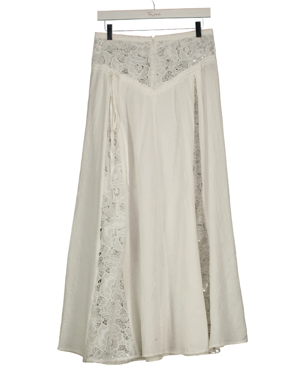 Bydee White Jolie Maxi Skirt in Céleste White, size UK S — back