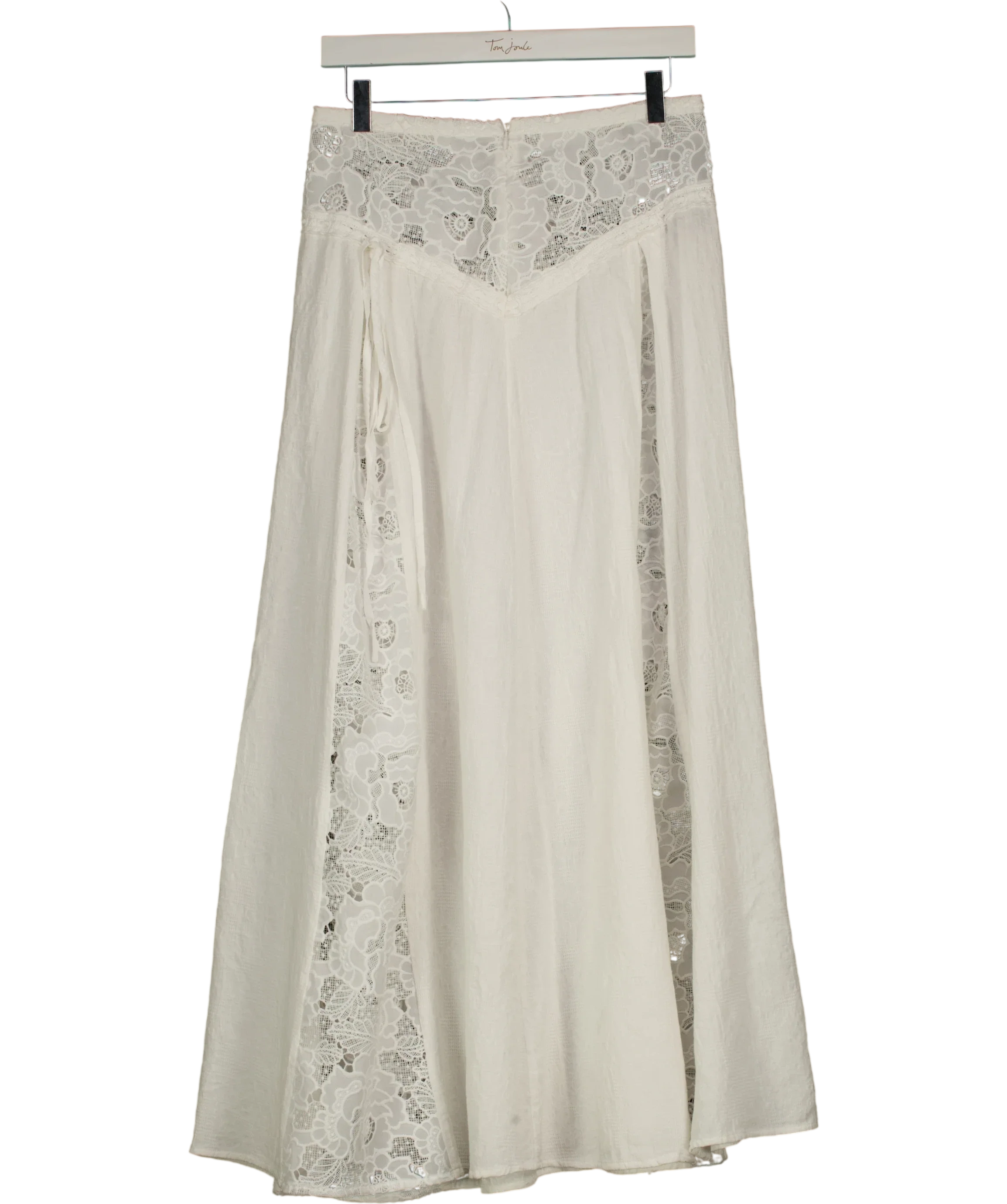 Bydee White Jolie Maxi Skirt in Céleste White, size UK S — back