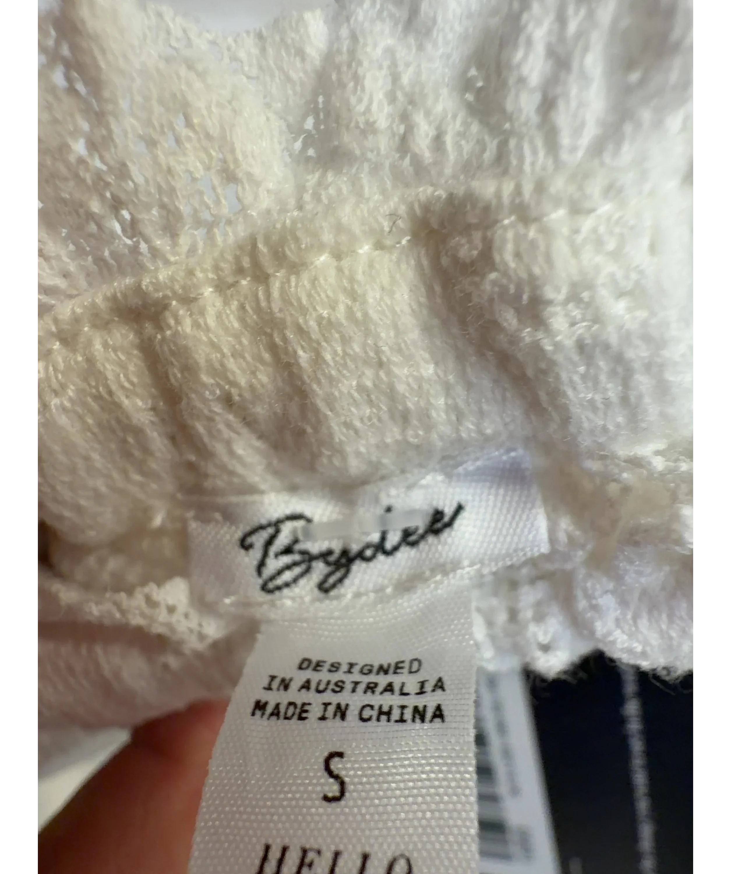 Bydee White Liora Maxi Skirt in Lumiere White, size UK S — detail