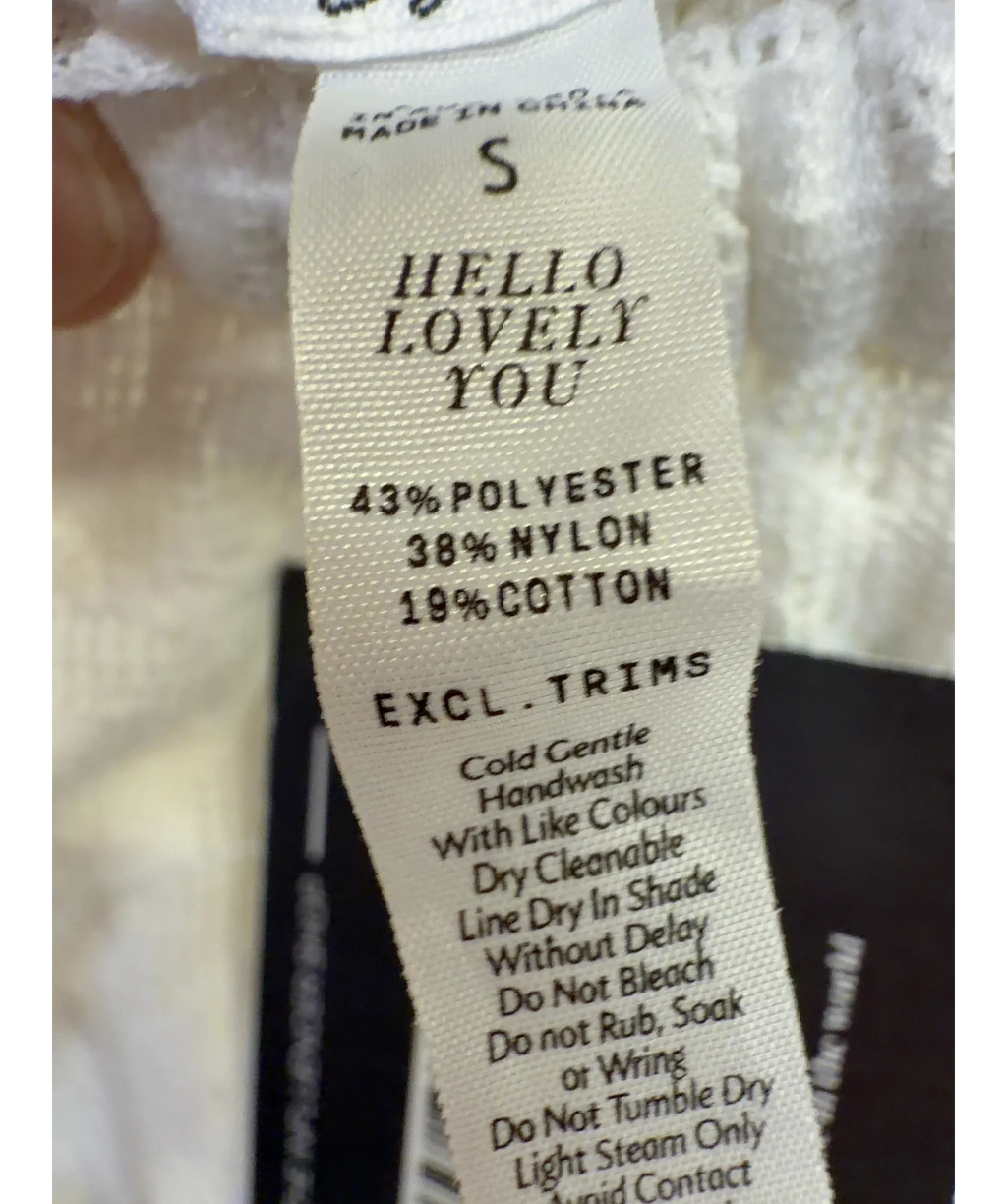 Bydee White Liora Maxi Skirt in Lumiere White, size UK S — label